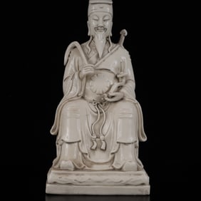 An Exquisite Blance-De-Chine Figure Ornament