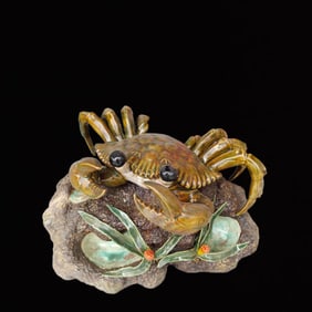 A Huge Shiwan yao Crab Ornament