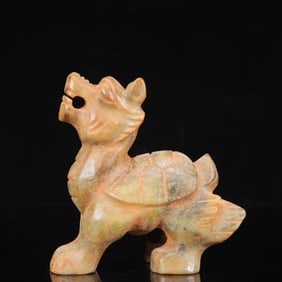 An Archaic Hongshan Culture Greenish Jade Animal Ornament