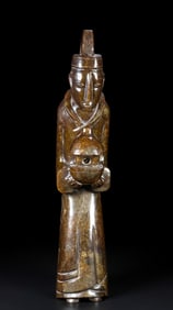 An Exquisite White Jade Figure Ornament