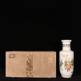 An Exquisite Wucai Character and Story Pattern Vase
