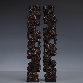 A Pair of Rare Zitanwood Paper Weight