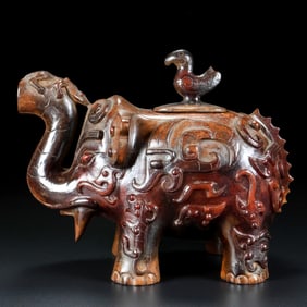 An Archaic Gaogu yu elephant Ornament