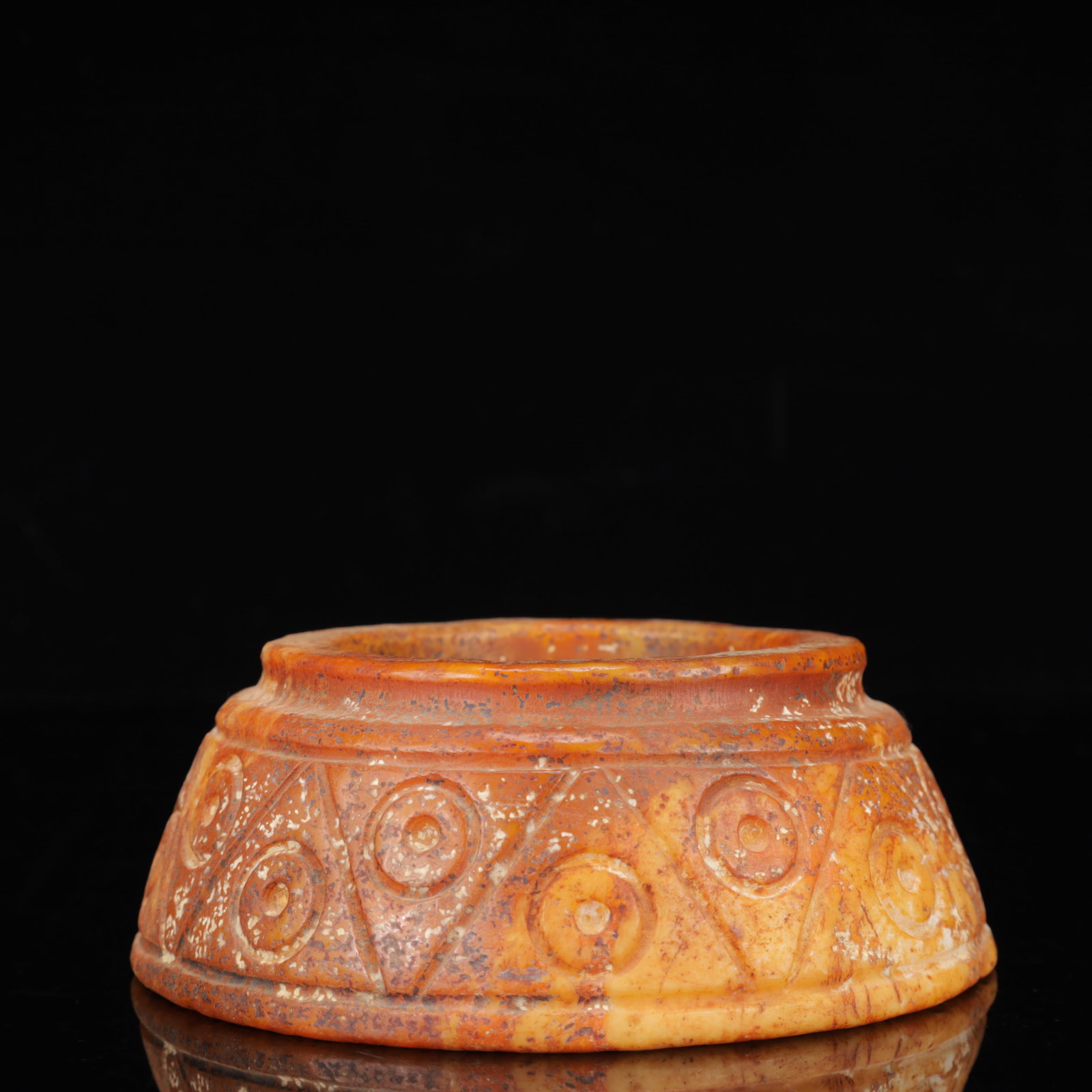 An Archaic Hongshan Culture Yellow Jade Ornament (1 of 6)