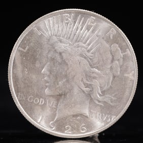 Liberty In God We Trust 1926 Sterling Silver One Dollar Coin