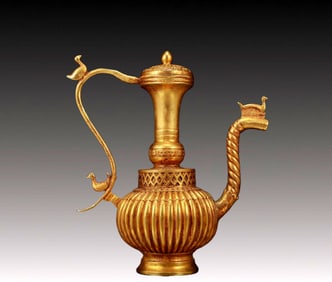 An Exquisite Gilt Bronze Ewer