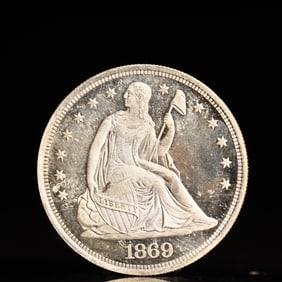 USA One Dollar 1869 Coin