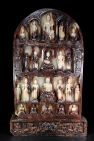 An Archaic Gaogu yu Buddha Statue Ornament