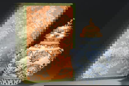 A Huge Blue and White Dragon Pattern Beast-Ears Jar with Cover