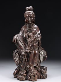 A Fine Eaglewood Statue of Avalokitesvara