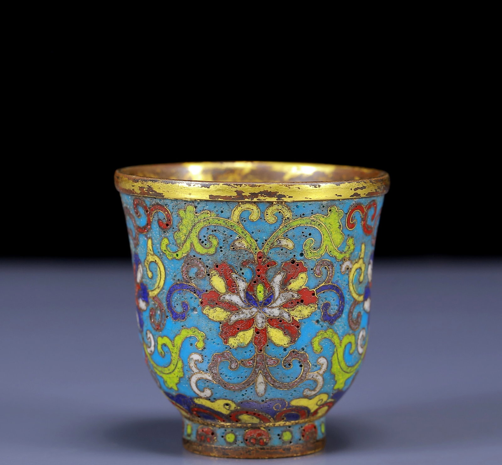 An Exquisite Cloisonne Lotus Pattern Cup (1 of 6)