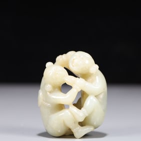 An Exquisite Sapphire Monkey Ornament