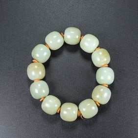 An Exquisite White Jade Bracelets