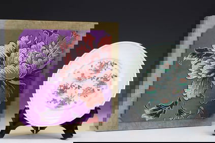 An Exquisite Doucai Flower and Bird Pattern Plate