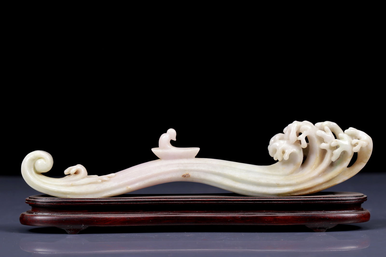 An Exquisite Jadeite Figure Pattern Ruyi (1 of 12)