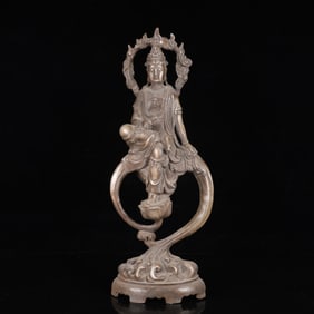 A Huge Silver Figure Ornament