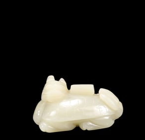 An Exquisite White Jade Basalt Ornament