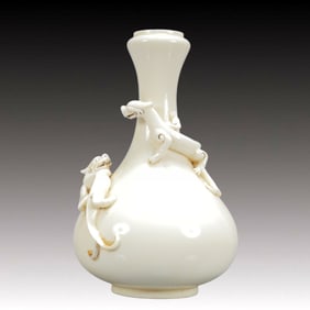 A Exquisite Ding yao Dragon Pattern Vase