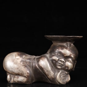 An Exquisite Silver Figure Ornament