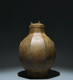 An Archaic Bronze Beast-Ears Pot