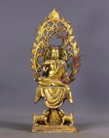 An Exquisite Gilt Bronze Buddha Statue