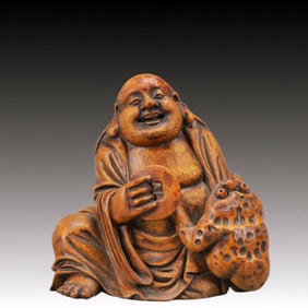 A Rare Bamboo Figure Ornament