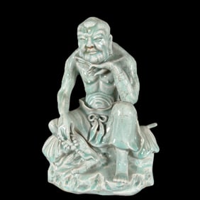 An Exquisite Blance-De-Chine Statue of Arhat
