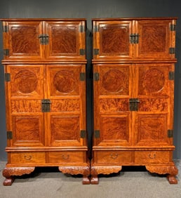 A Pair of Huge Huanghuali wood Cabinets
