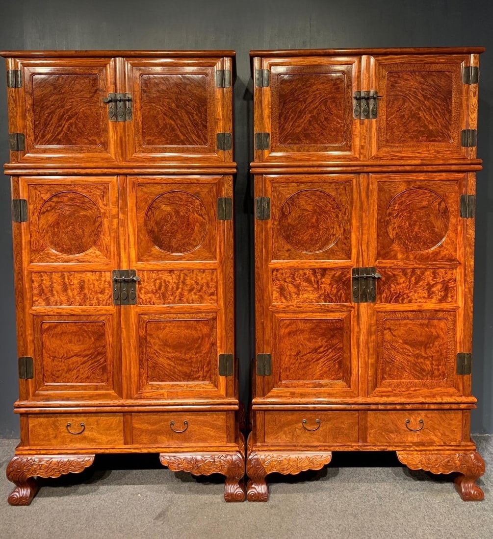 A Pair of Huge Huanghuali wood Cabinets (1 of 9)