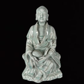 An Exquisite Blance-De-Chine Statue of Arhat