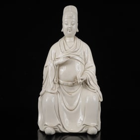An Exquisite Blance-De-Chine Figure Ornament