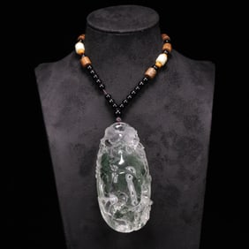 An Exquisite Crystal Figure Pattern Pendant
