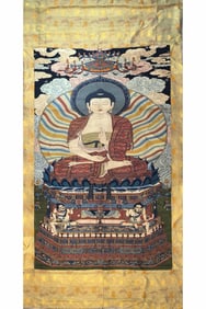 An Exquisite Kesi Sakyamuni Tangka