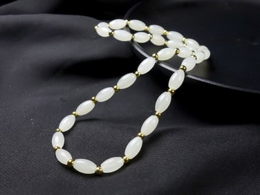 An Exquisite White Jade Bracelets