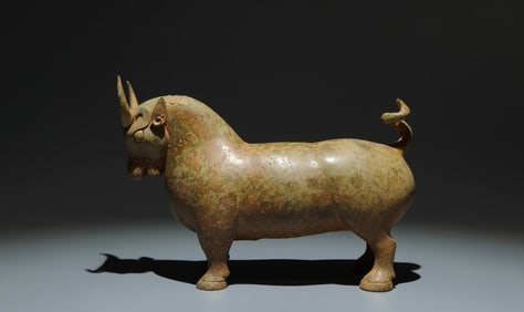An Archaic Bronze Buffalo Ornament