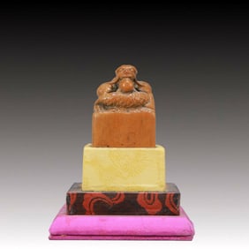 An Exquisite Boxwood Dragon Pattern Seal