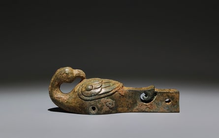 An Archaic Bronze Bird-Shaped Ornament