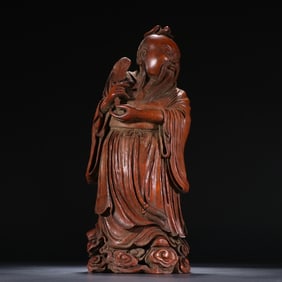 An Exquisite Bamboo Figure Ornament