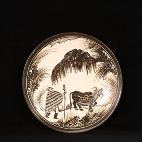 An Exquisite Cizhou yao Character and Story Pattern Plate