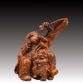 An Exquisite Bamboo Figure Ornament