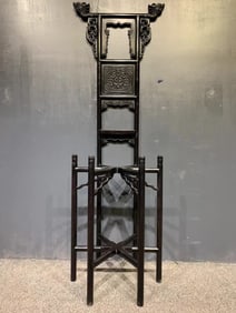 A Huge Zitanwood Dragon Pattern Shelf