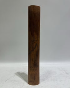 A Rare Bamboo and Plum Blossom Pattern Brush Holder