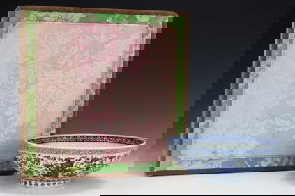 An Exquisite Blue and White Lotus and Phoenix Pattern Bowl