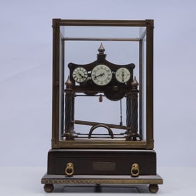 An Exquisite Copper Table Clock Ornament