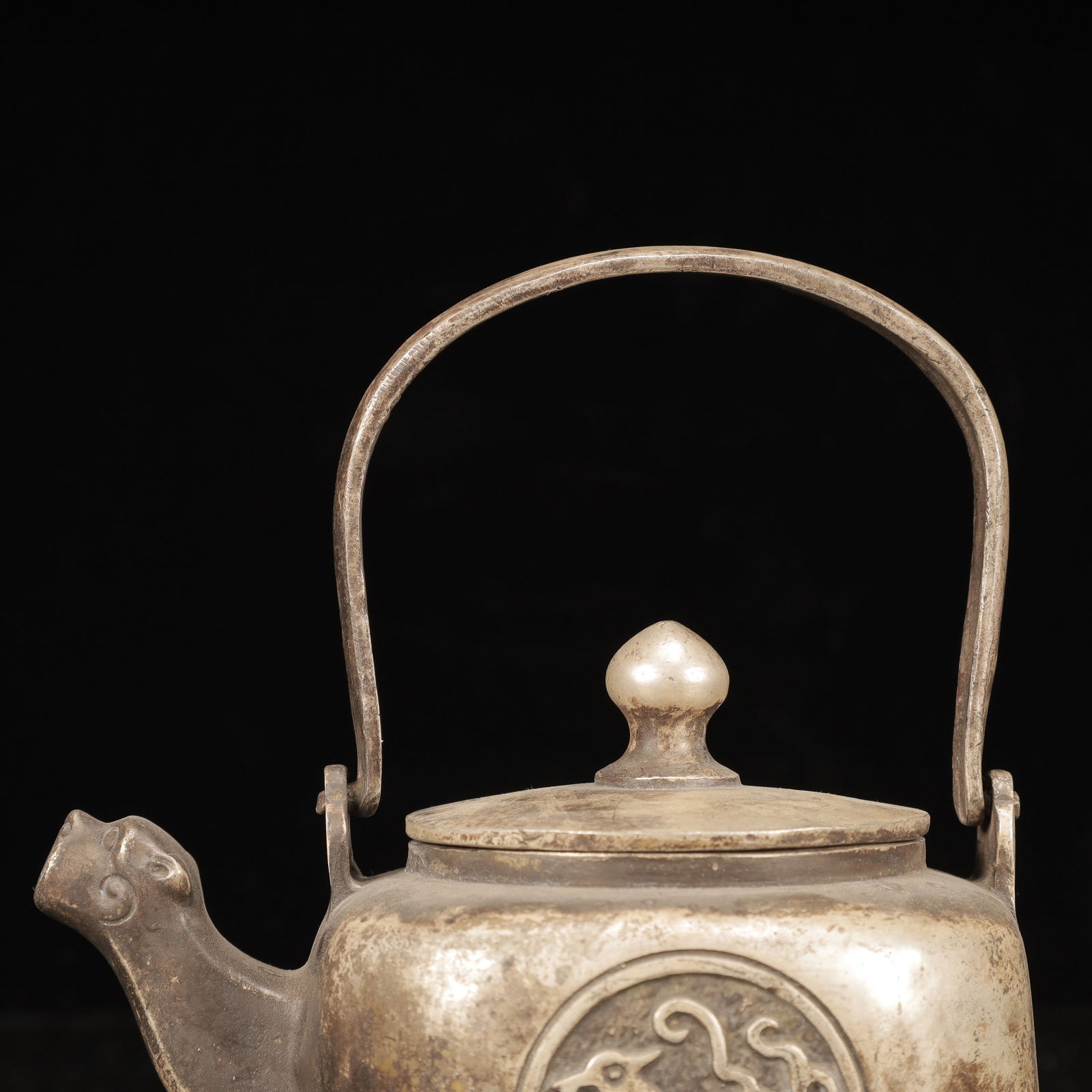 An Exquisite Silver Dragon Pattern Ewer - 2