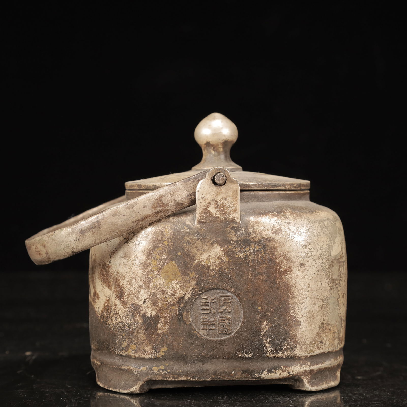 An Exquisite Silver Dragon Pattern Ewer - 9