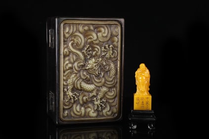An Exquisite Tianhuang Stone Maitreya Buddha Pattern Seal