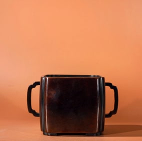 An Exquisite Bronze Double-Ears and Four Legs Censer