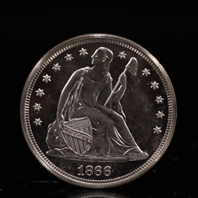 USA One Dollar 1866 Coin