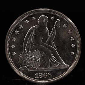 USA One Dollar 1866 Coin
